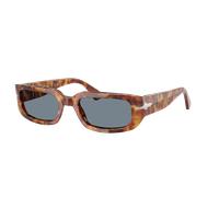 Persol Unisex Sunglass PO3385S - Mel - Frame color: Brown Tortoise, Lens color: Light Blue