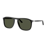 Persol Unisex Sunglass PO3392S - Frame color: Black, Lens color: Green