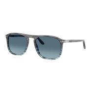 Persol Unisex Sunglass PO3392S - Frame color: Striped Grey Gradient Blue, Lens color: Azure Gradient Blue