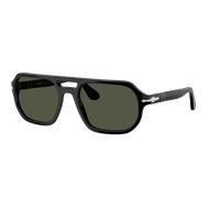Persol Unisex Sunglass PO3393S - Guido - Frame color: Black, Lens color: Green