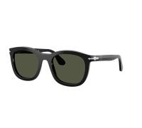 Persol Unisex Sunglass PO3395S - Frame color: Black, Lens color: Green