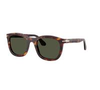 Persol Unisex Sunglass PO3395S - Frame color: Havana, Lens color: Green