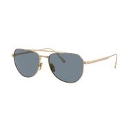 Persol Unisex Sunglass PO5003ST - Frame color: Gold, Lens color: Light Blue