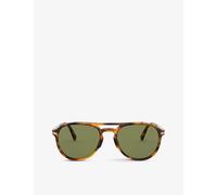 Persol Womens Brown Po3235s Pilot-frame Acetate Sunglasses 5.5cm