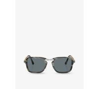 Persol Womens Brown Po3330s Rectangle-frame Acetate Sunglasses