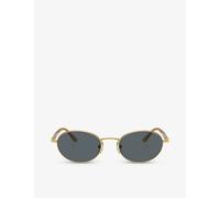 Persol Womens Persol Po1018S Round-Frame Metal Sunglasses Gold