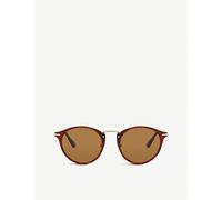 Persol Womens Persol Po3166S Round-Frame Tortoiseshell Sunglasses Brown