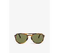 Persol Womens Persol Po3235S Pilot-Frame Acetate Sunglasses Brown
