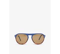 Persol Womens Po3302s Pilot-frame Brand-plaque Acetate Sunglasses