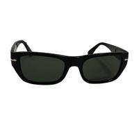 Persol Women's Preloved PO3307S Rectangular Sunglasses in Black Acetate | Size: Large