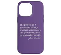 Person novel intolerably stupid Jane Austen Quote Meme BACK Case for iPhone 14 Pro Max
