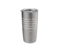Person Novel intolerably Stupid Jane Austen Quote Meme Back Stainless Steel Insulated Tumbler