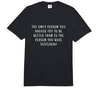 Person Try to be Yesterday Motivating Statement Inspiring Comfort Colors Adult Heavyweight T-Shirt