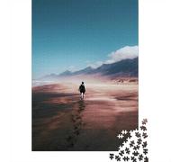 Person Walking on A Beach Adult Jigsaw Puzzle, 1000 Pieces, 70x50cm/1000pcs, Relaxing Indoor Activity, Evening Leisure And Year-Round Leisure