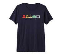 Person Woman Man Camera TV Premium T-Shirt