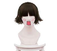 Persona 5 Makoto Niijima Cosplay Wig 30cm Short Heat Resistant Synthetic Hair Braided Wig for Women Anime Costume Party Brown Makoto Niijima