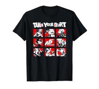 Persona 5 Take Your Heart Character Grid RPG Video Game T-Shirt, Men, Black, 4X-Large