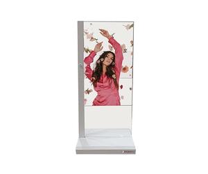 PERSONA 55” Transparent OLED Touch Screen Kiosk | Multi-Touch Display with Android OS, AR Anti-Reflective Panel, and 4K Visual Overlay for Retail, Exhibitions, Airports, and Museums