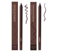 Persona Eyeliner Pencil Waterproof, 24 Hr Waterproof Eyeliner Duo Sharpenable Eye Pencil, 2 in 1 Eye Liner, No Smudging, Fading, Smooth and Easy to Color (Graphite+Plum)