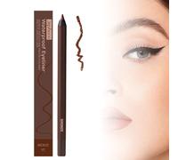 Persona Eyeliner Pencil Waterproof, 24 Hr Waterproof Eyeliner Duo Sharpenable Eye Pencil, No Smudging, Fading, Smooth and Easy to Color, 2 in 1 Eye Liner and Eyebrow Pencils(Bronze)