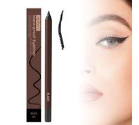 Persona Eyeliner Pencil Waterproof, 24 Hr Waterproof Eyeliner Duo Sharpenable Eye Pencil, No Smudging, Fading, Smooth and Easy to Color, 2 in 1 Eye Liner and Eyebrow Pencils(Black)
