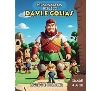 Personagens Biblíco Davi e Golias livro de colorir.: Livro de colorir para crianças de personagens da Biblía.