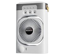 Personal AC - 3 Adjustable Mist Modes Air Conditioning Fan | 600ml Lightweight Personal Air Cooler Low Noise, 7-Color Night Light, 5w Desk Humidifier For Cubicle Accessories