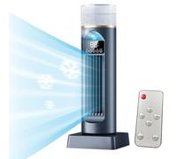 Personal Air Conditioner | Cooling Fans That Blow Cold Air - Space Cooler Cool Gadgets Bladeless, Quiet Evaporative Humidifier with Timer & Remote for Bedroom Office Dorm