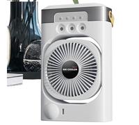 Personal Air Conditioner - Portable Desktop AC Fan, Compact Cooling Unit | USB Powered, 7-Color Night Light Desk Humidifier Feature, Quiet Small Space Perfect Offices Bedroom Cubicle And Nursery Use