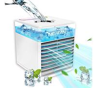 Personal Air Cooler, Four-in-one Portable Mini Air Conditioner, Evaporative Air Cooler, Humidifier Purifier, Desktop Cooling Fan, USB 3 Wind Speed With 7-color LED, Suitable For Home Bedroom Of