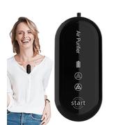Personal Air Purifier - 8cm Portable Necklace Cleaner, Wearable Ionizer Device, Removes Dust, Odors | Compact Car Air Freshener for Car, School