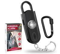 Personal Alarm for Women, 130 dB Reusable Loud Siren Song Emergency Security Alarm Keychain with Strobe LED Light, Small Personal Sound Safety Siren for Women, Men, Kids, Elderly