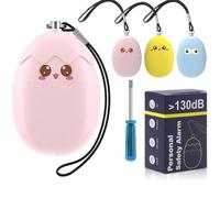 Personal Alarm for Women Extra Loud Double Speakers 130DB, Panic Alarm First with Low Battery Notice with Strobe Light, Safety Alarm Keychain Siren