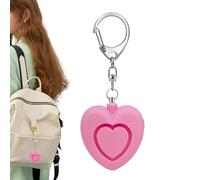 Personal Alarm Keychain - 125dB Heart Shaped Security Device, Portable Siren, Built In LED Light, Compact Construction | Women Girls Kids Elderly for Walking Travel Hiking Night Safe