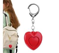Personal Alarm Keyring - 125 dB Heart-Shaped Defense Device, Security Alarm Key Ring with Light - For Elderly Children Walking Alone Running Parking Travel Evening