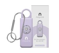 Personal Alarm NOYZIE Personal Safety Alarm - LOUD 130db Siren & 200-Lumen Strobing LED Light - Self Defence Rope Alarm Keyring Keychain for Women, Men, Elderly & Dog Walkers (Purple (Rechargeable))