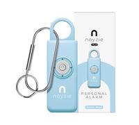 Personal Alarm NOYZIE Personal Safety Alarm - LOUD 130db Siren & 200-Lumen Strobing LED Light - Self Defence Rope Alarm Keyring Keychain for Women, Men, Elderly & Dog Walkers (Blue (Rechargeable))