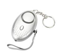 Personal Alarm, Personal Security Alarm Keychain With LED Flashlight 140DB Loud Police Approved Self Defense Security Alarm Rape Safety Alarm For Women Girls and Elders (SILVER)