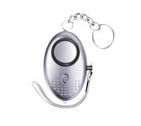 Personal Alarm, Security Alarm Keychain With 140DB Loud Police Approved Self Defense Security Safety For Women Girls and Elders (Silver)