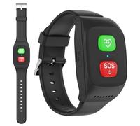 Personal Alarm Smartwatch for Seniors, Fall Detection GPS Fitness Tracker, Magnetic Charging, Pedometer & Geo-Fence, SOS Emergency Bracelet