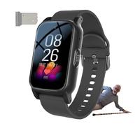 Personal Alarm Watch for Elderly, Real Time Gps Tracker, Elderly Sos Fall Watch, Video Calling Device for Elderly, for Alzheimers Clock People with DementiaBlack,1.25 * 0.57 * 2.22inch
