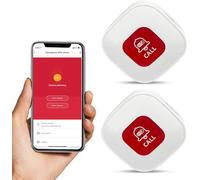 Personal Alarms for Elderly Tuya Wifi Smart Panic Button Linked To Phone only Supports 2.4GHz Wi-Fi, NO FEES (2x Wi-Fi button (no receiver required))