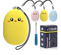 Personal Alarms for Women 130DB Loud Double Speakers , Reusable Police Approved Panic Alarm with Low Battery Notice Self Defence with Strobe Light, Safety Alarm Keychain Siren for Kids