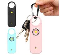Personal Alarms for Women,135DB Self Defence Weapons UK Legal,(Pink+Blue+Black)Panic Rape Alarm Keychain Gift for Kids Elderly College Girls,Attack Safety Keychain Sirens (Pink)
