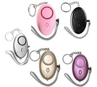 Personal Alarms For Women, Police Approved 140DB LOUD Security Alarms Keychain with LED Light, Self Defence Panic Rape Attack Safety Sound Kit for Women, Girl Elderly, Student, Night Walker (Black)