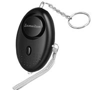 Personal Alarms For Women,Reusable Police Approved 150DB Super-Loud! ,Personal Alarms with LED Light, Small Personal Security Alarm Torch Keychain for Women, Girls, Children and Elderly (Black)