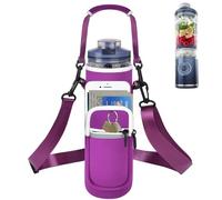 Personal Blender Bag for Ninja Blast Max BC251/ BC151, Portable Cordless Blender Carrying Case with Reflective Strip, Shoulder Strap, Handle and Accessories Pocket (Cover Only) (Purple)
