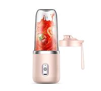 Personal Blender, Portable Blender Smoothies Maker, Personal Mini Blender Smoothie Traveling Fruit Veggie Baby Food Juice Bottle Mixer (Pink)