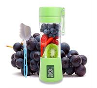 Personal Blender Smoothie Cup 380ml - USB Rechargeable, 6 Blades for Ice Crushing, Travel & Gym Mini Blender for Shakes & Juices, deal Gift (Green)