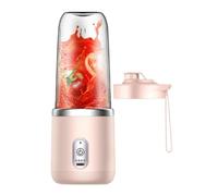 Personal Blender & SmoothieMaker | 40W | Portable Blend Active Bottles (400ml) | Leak Proof Lids | 6 Blades3D Hard Mixing For Home/Office/Gym,Outdoor, Blue/Pink
